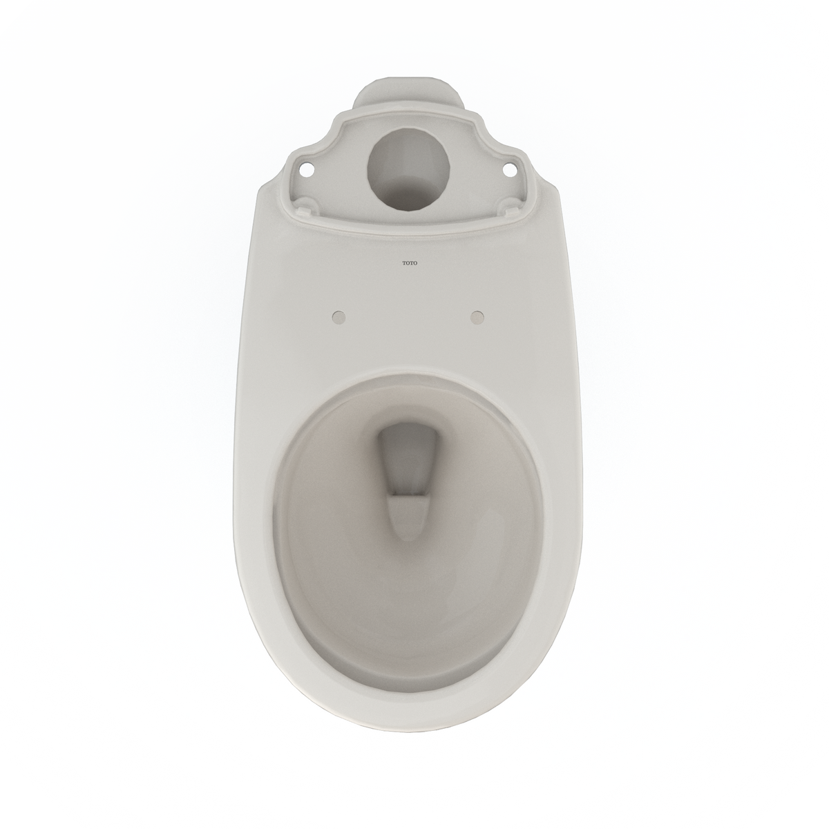 TOTO C775CEFG#12 Drake Round Tornado Flush Toilet Bowl With Cefiontect - Sedona Beige