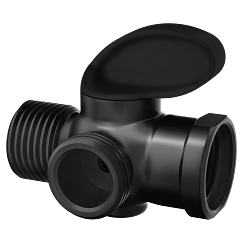 MOEN A720BL Shower Arm Diverter (2.5"L X 2"W X 3"H) - Matte Black