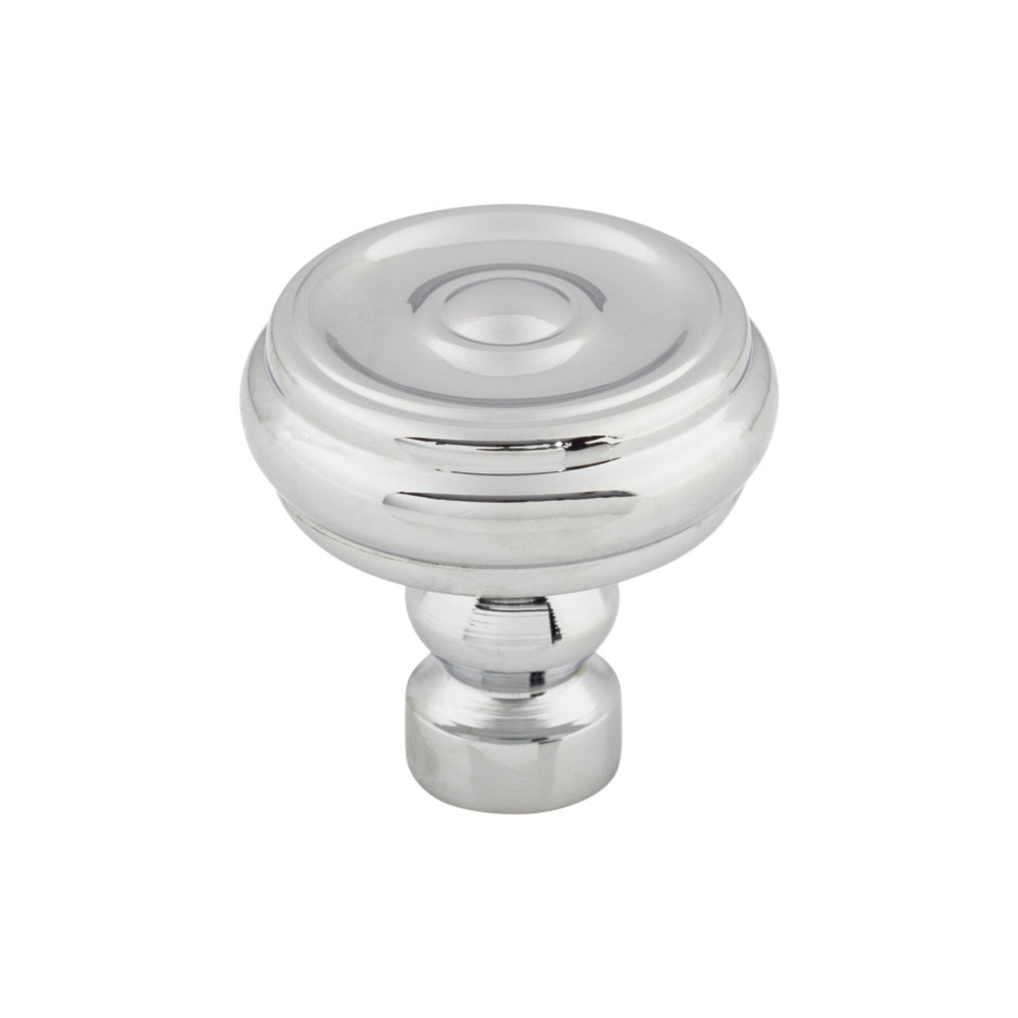 TOP KNOBS TK882PC Brixton Button 1 1/4" Diameter Round Knob - Polished Chrome