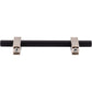 JEFFREY ALEXANDER 478-96MBSN Larkin 2 96 mm Center-to-Center Bar Pull - Matte Black w/Satin Nickel