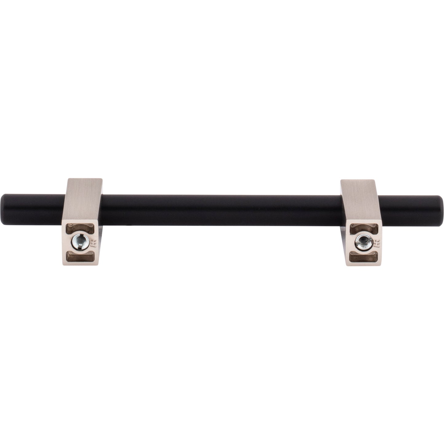 JEFFREY ALEXANDER 478-96MBSN Larkin 2 96 mm Center-to-Center Bar Pull - Matte Black w/Satin Nickel