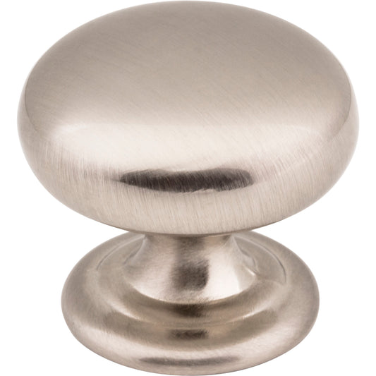 ELEMENTS 2980SN Florence 1-1/4" Diameter Mushroom Knob - Satin Nickel