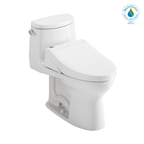 TOTO MW6043084CEFG#01 Washlet+ Ultramax Ii One-Piece Elongated 1.28 Gpf Toilet And Washlet+ C5 Bidet Seat - Cotton White