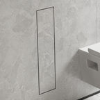 HANSGROHE 56060800 XtraStoris Rock Recessed Toilet Brush Holder with Shelf & Tileable Door - Brushed Stainless Steel