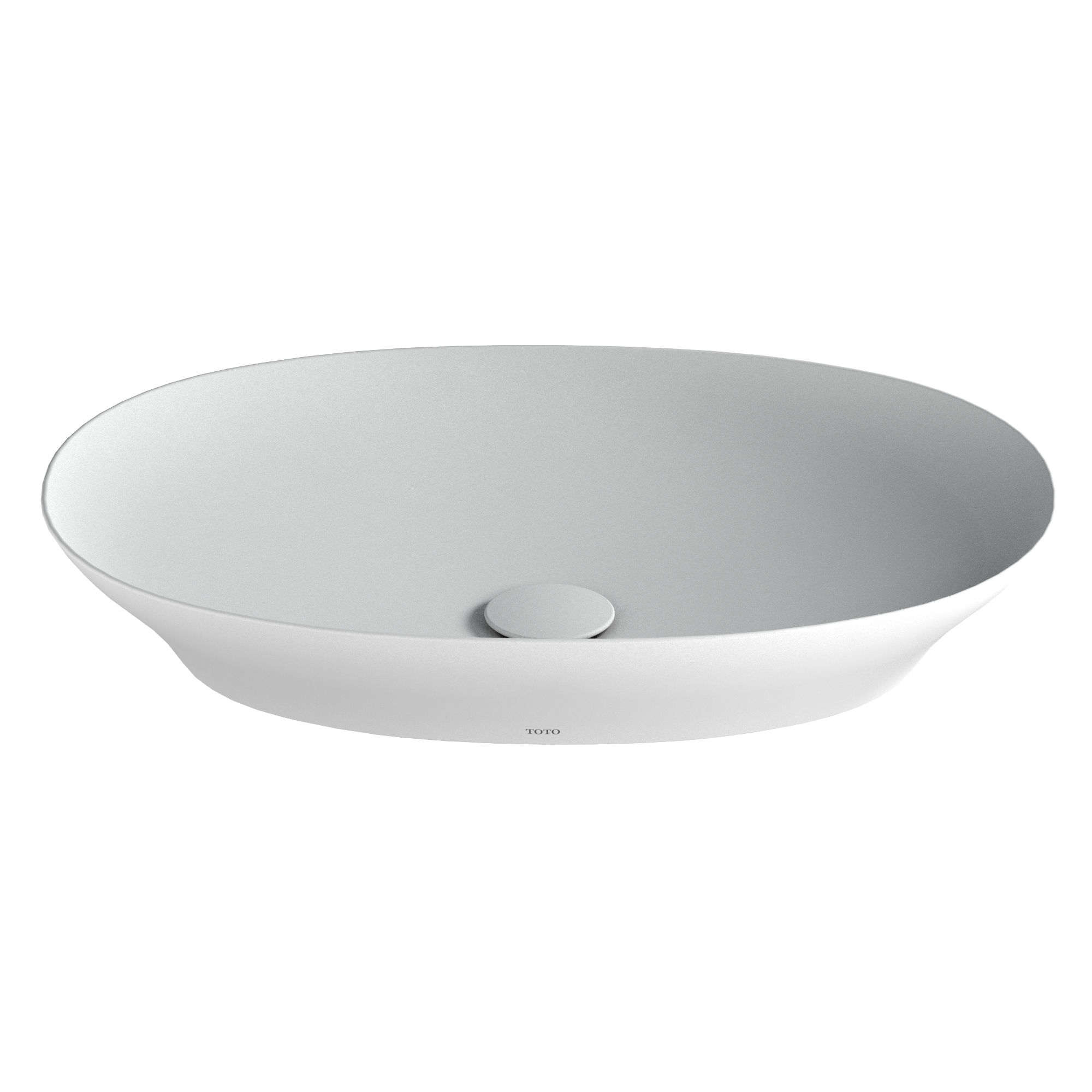 TOTO LT474MT#CMW Kiwami Oval 24 Inch Vessel Bathroom Sink With Cefiontect - Clean Matte