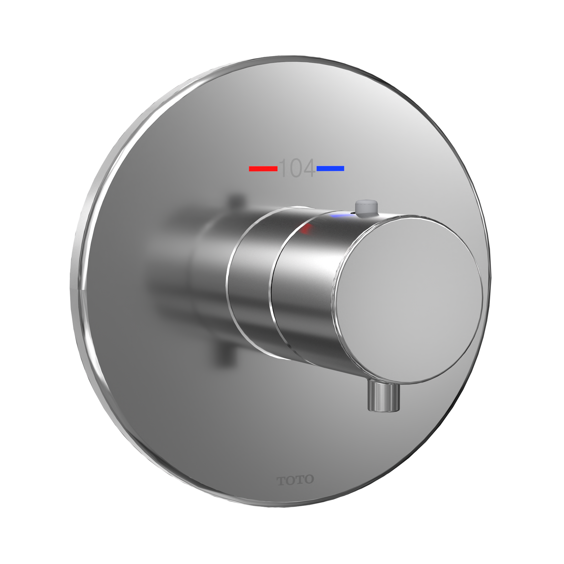 TOTO TBV01406U#CP Round Thermostatic Mixing Valve Shower Trim - Polished Chrome