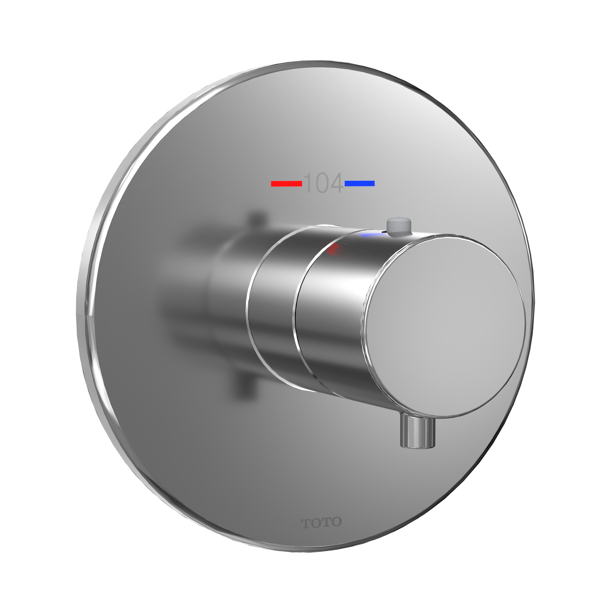 TOTO TBV01406U#CP Round Thermostatic Mixing Valve Shower Trim - Polished Chrome