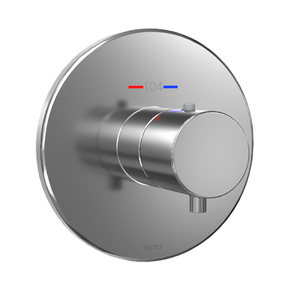 TOTO TBV01406U#CP Round Thermostatic Mixing Valve Shower Trim - Polished Chrome