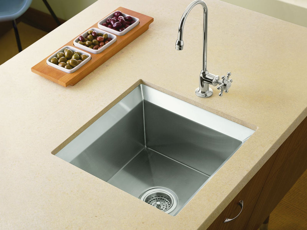 KOHLER K-3161-NA Poise 18" undermount single-bowl bar sink - Stainless Steel