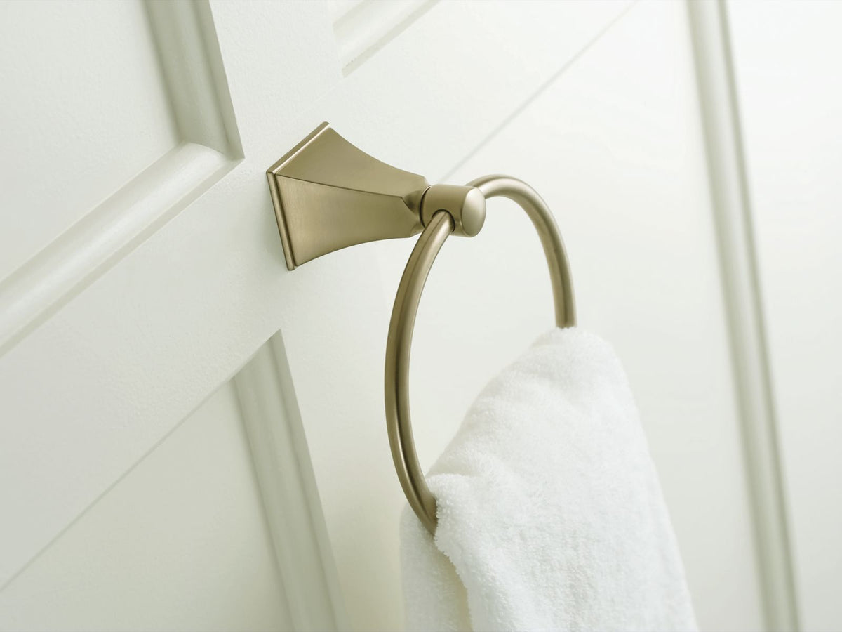 KOHLER K-487-BV Memoirs Stately Towel Ring - Vibrant Brushed Bronze