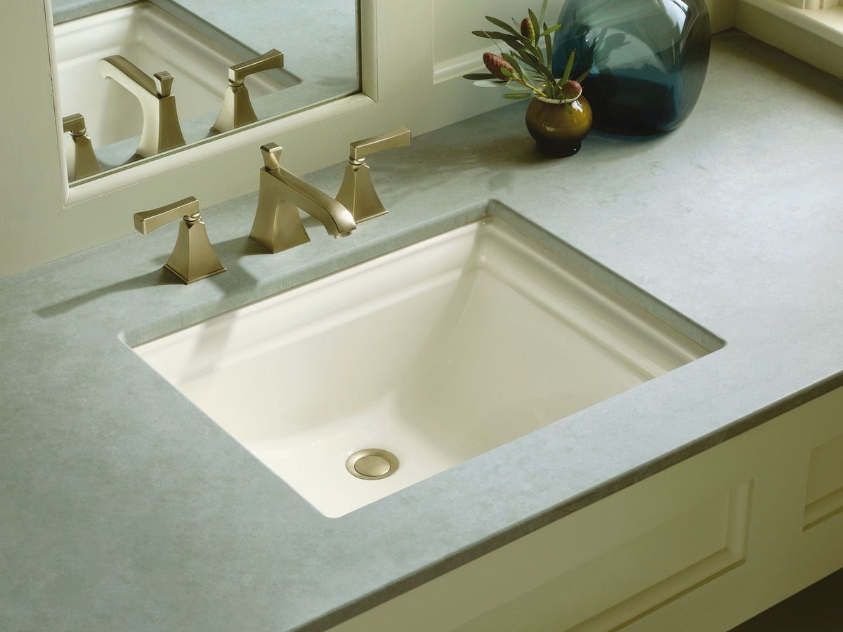 KOHLER K-2339-7 Memoirs 20" Rectangular Undermount Bathroom Sink - Black Black