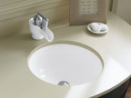 KOHLER K-2349-HV Camber 16-1/4" Round Undermount Bathroom Sink, No Overflow - Bouclé Tweed