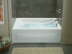 KOHLER K-1224-RA-0 Mariposa 66" X 36" Alcove Whirlpool, Right Drain - White