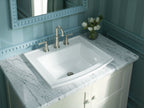 KOHLER K-2356-8-7 Archer 22-3/4" Rectangular Drop-In Bathroom Sink - Black Black