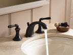 KOHLER K-394-4-BN Devonshire Widespread Bathroom Sink Faucet, 1.2 Gpm - Vibrant Brushed Nickel