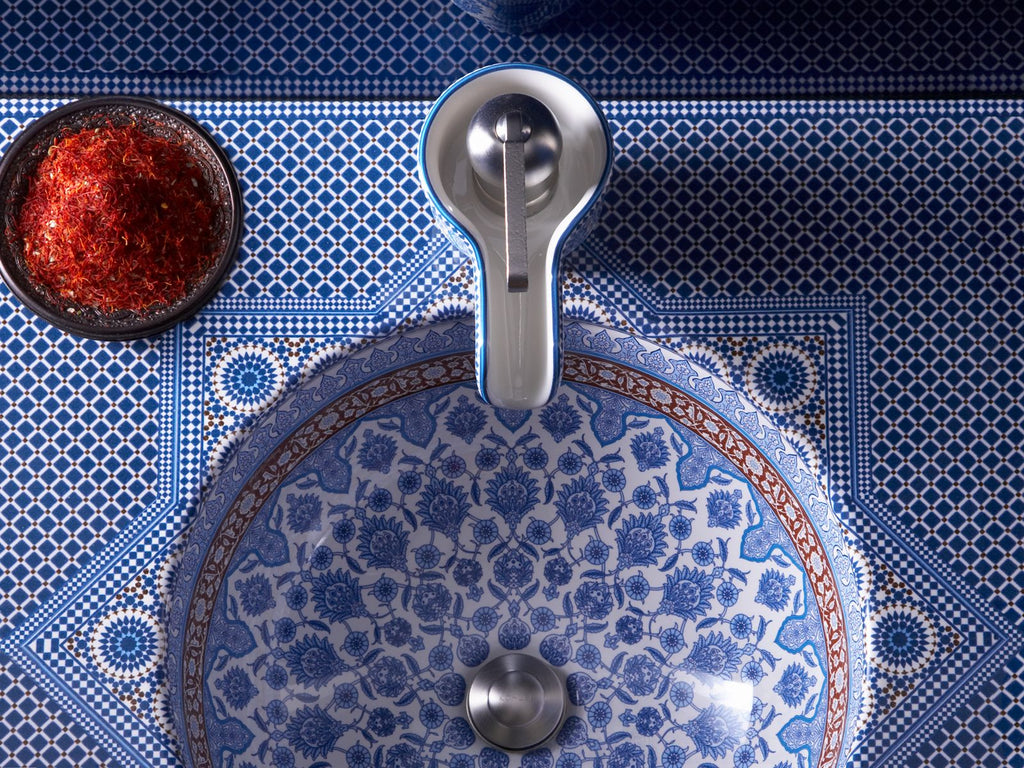 KOHLER K-14031-BU-96 Marrakesh Vanity-Top With Single Faucet Hole - Biscuit