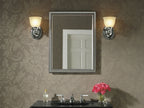 KOHLER K-CB-CLW2026SS 20" W X 26" H Aluminum Single-Door Medicine Cabinet With Decorative Silver Framed Mirrored Door