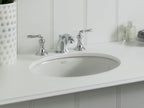 KOHLER K-2205-96 Caxton 19-1/4" Oval Undermount Bathroom Sink, No Overflow - Biscuit