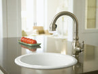 KOHLER K-6565-7 Porto Fino 18-1/2" Top-/Undermount Single-Bowl Bar Sink - Black Black