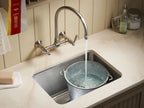 KOHLER K-6661-NA Undertone 23" Undermount Single-Bowl Utility Sink - Stainless Steel