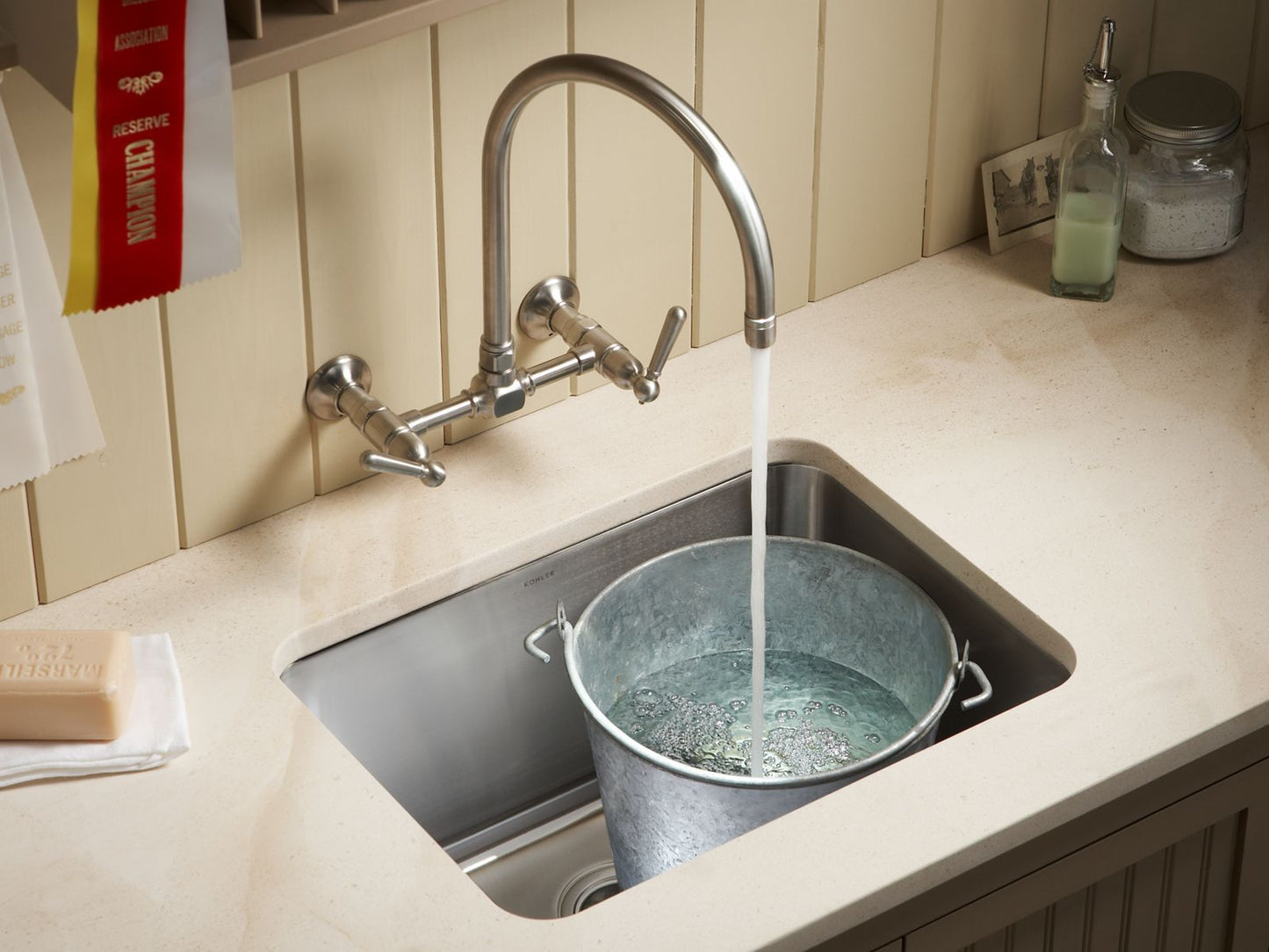 KOHLER K-6661-NA Undertone 23" undermount single-bowl utility sink - Stainless Steel