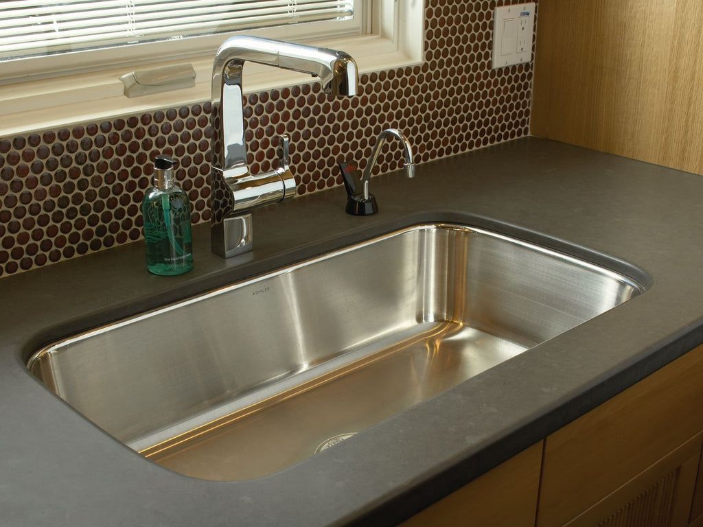KOHLER K-3183-NA Undertone 31-1/2" Undermount Single-Bowl Kitchen Sink - Stainless Steel