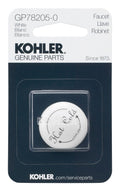 KOHLER White Plug Button - White, K-GP78205-0