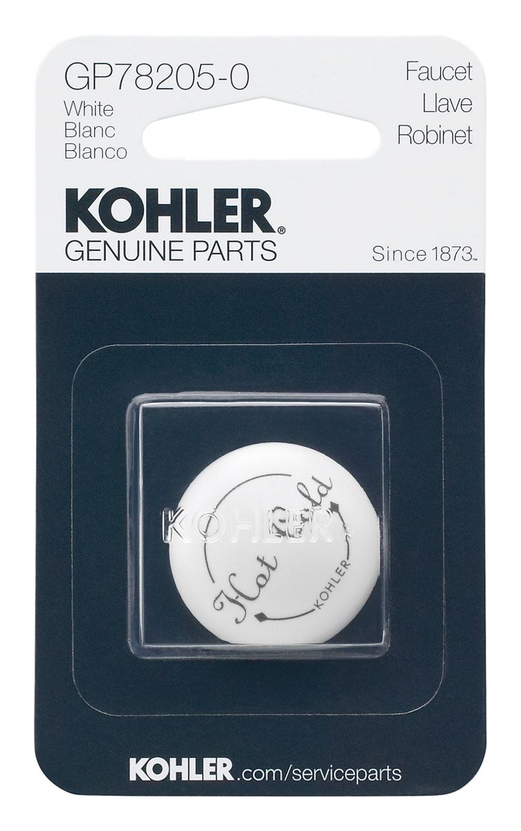 KOHLER White Plug Button - White, K-GP78205-0