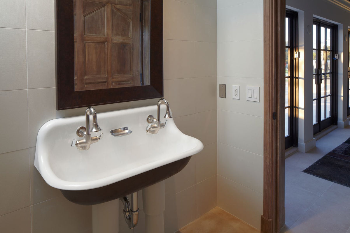 KOHLER K-3200-0 Brockway 36" Wall-Mount Utility Sink - White