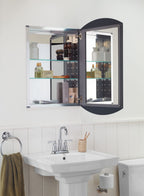 KOHLER K-3073-NA Archer 20" W X 31" H Aluminum Single-Door Medicine Cabinet, Beveled Edges
