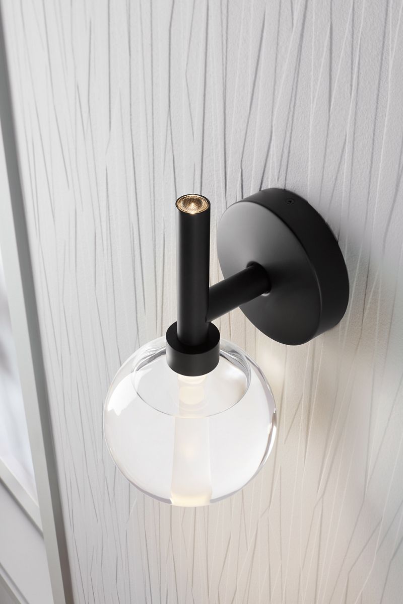 KOHLER K-23467-SCLED-SNL Components One-Light Led Lacemaker Sconce - Polished Nickel