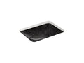 KOHLER K-29471-FP2-7 Sartorial Paisley Caxton 20" Rectangular Undermount Bathroom Sink - Black Sartorial Paisley