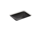 KOHLER K-29471-HD2-7 Sartorial Herringbone Caxton 20" Rectangular Undermount Bathroom Sink - Black Sartorial Herringbone