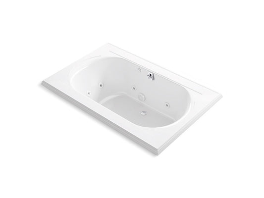 KOHLER K-1170-JHH-0 Memoirs 66" X 42" Drop-In Whirlpool Bath In White