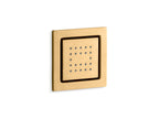 KOHLER K-8003-2MB Watertile Square 22-Nozzle Single-Function Body Spray, 2.5 Gpm - Vibrant Brushed Moderne Brass