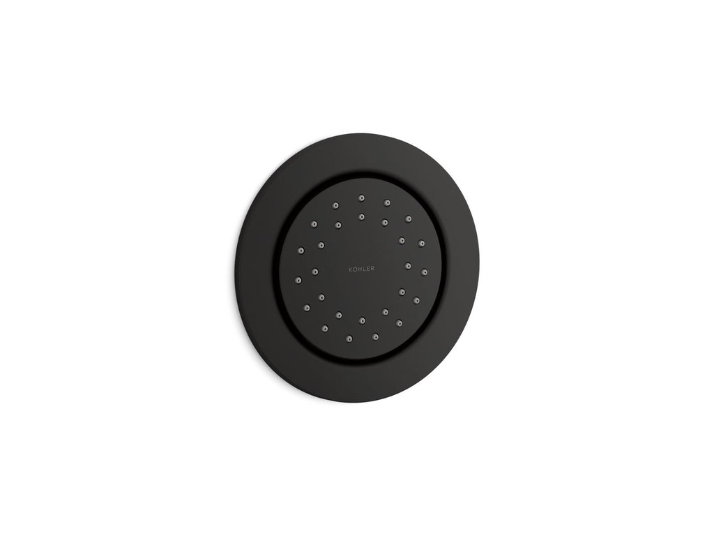 KOHLER K-77119-BL Watertile Round 27-Nozzle Single-Function Body Spray, 1.0 Gpm - Matte Black