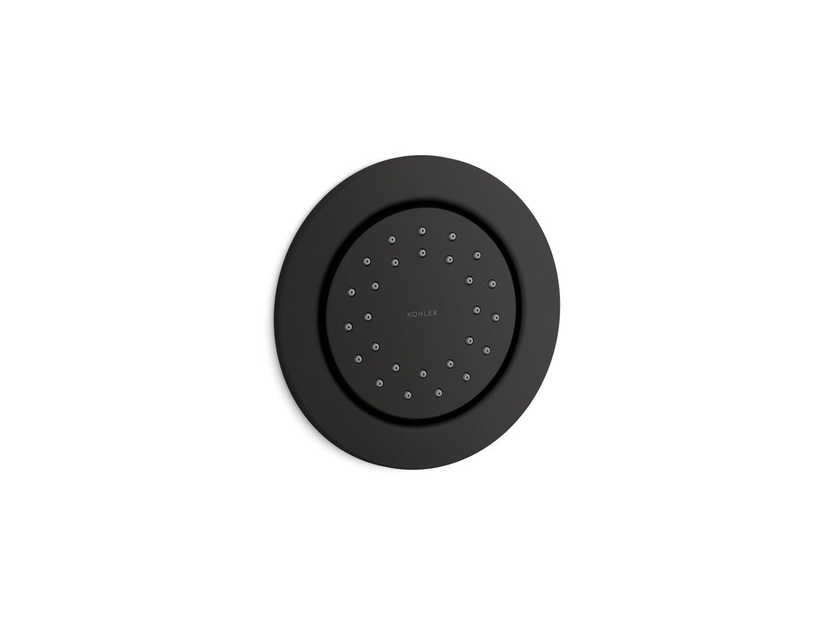 KOHLER K-77119-BL Watertile Round 27-Nozzle Single-Function Body Spray, 1.0 Gpm - Matte Black