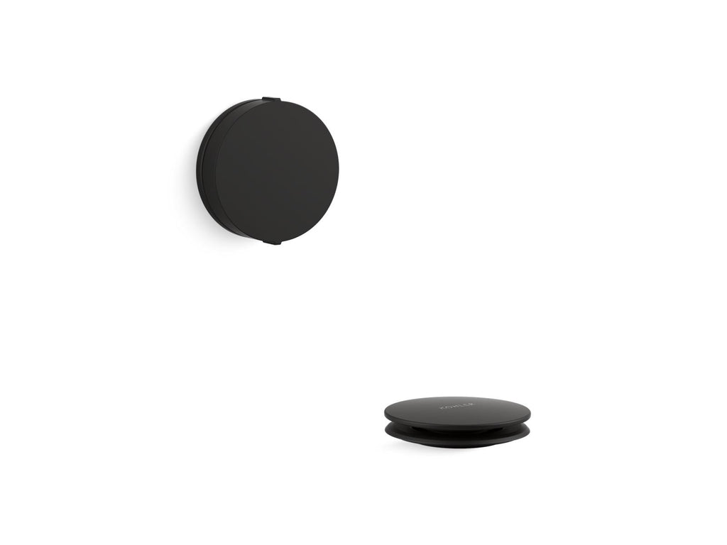 KOHLER K-T37392-BL Pureflo Rotary-Turn Bath Drain Trim - Matte Black