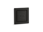 KOHLER K-8003-BL Watertile Square 22-Nozzle Single-Function Body Spray, 2.5 Gpm - Matte Black