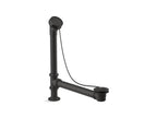 KOHLER K-106-BL Antique Bath Drain, Chain And Rubber Stopper - Matte Black