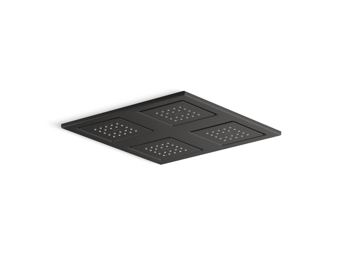 KOHLER K-98740-BL Watertile Rain Overhead Shower Panel With Four 22-Nozzle Sprayheads In Matte Black