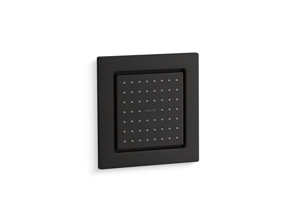 KOHLER K-8002-BL Watertile Square 54-Nozzle Single-Function Body Spray, 2.5 Gpm - Matte Black