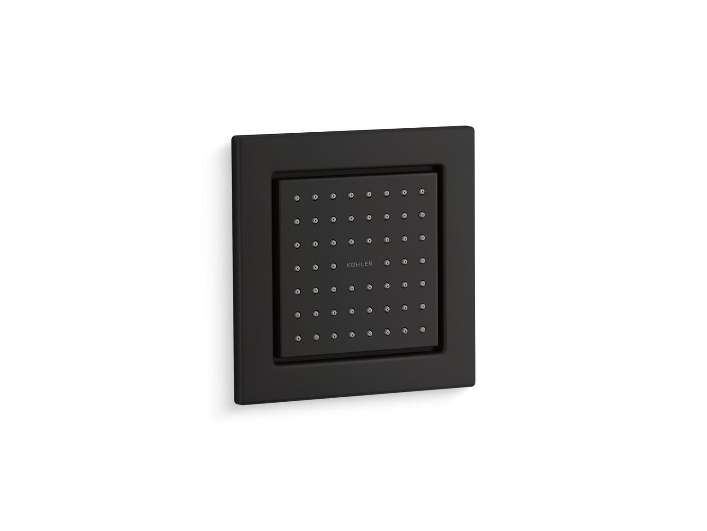 KOHLER K-8002-BL WaterTile Square 54-nozzle single-function body spray, 2.5 gpm - Matte Black