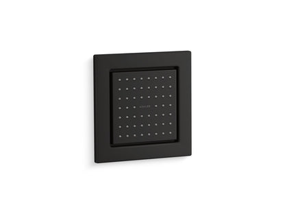 KOHLER K-8002-BL WaterTile Square 54-nozzle single-function body spray, 2.5 gpm - Matte Black