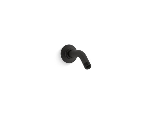 KOHLER K-7395-BL Shower Arm And Flange, 5-3/8" Long In Matte Black