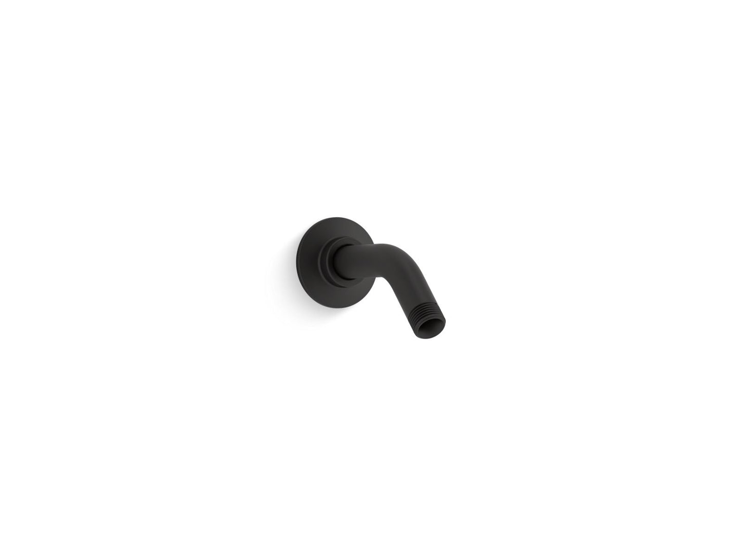 KOHLER K-7395-BL Shower arm and flange, 5-3/8" long - Matte Black