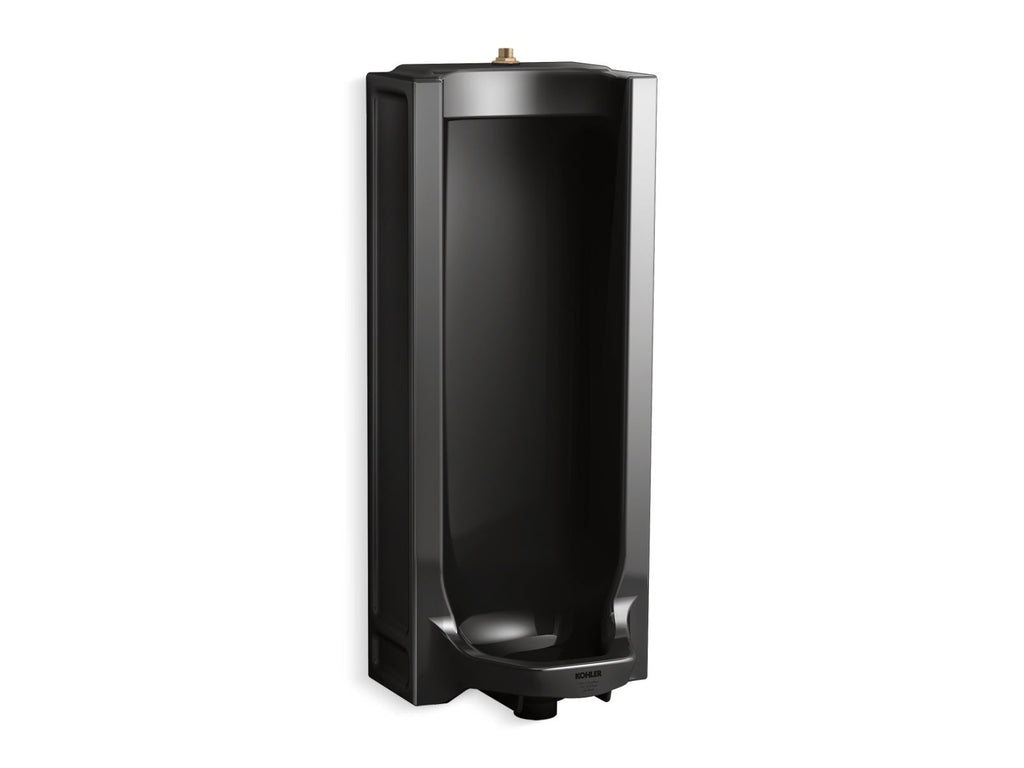 KOHLER K-25039-T-7 Branham Full Stall Washout Urinal With Top Spud - Black Black