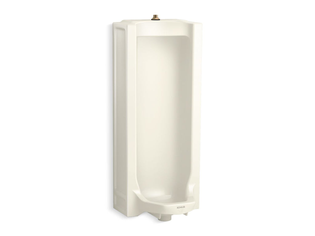 KOHLER K-25039-T-96 Branham Full Stall Washout Urinal With Top Spud - Biscuit