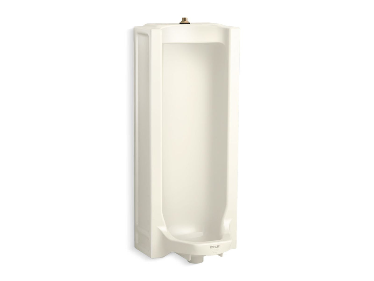 KOHLER K-25039-T-96 Branham Full Stall Washout Urinal With Top Spud - Biscuit