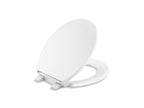 KOHLER K-24494-A-0 Border Readylatch Quiet-Close Round-Front Toilet Seat With Antimicrobial Agent - White